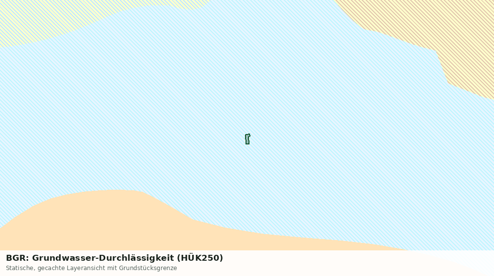 Statische Kartenansicht: BGR: Grundwasser-Durchlässigkeit (HÜK250)