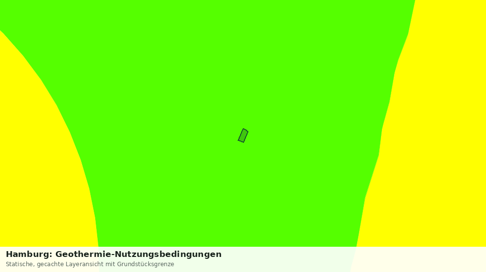 Statische Kartenansicht: Hamburg: Geothermie-Nutzungsbedingungen