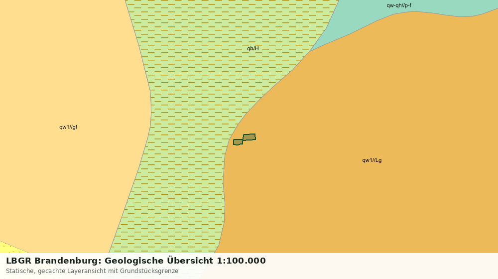 Statische Kartenansicht: LBGR Brandenburg: Geologische Übersicht 1:100.000
