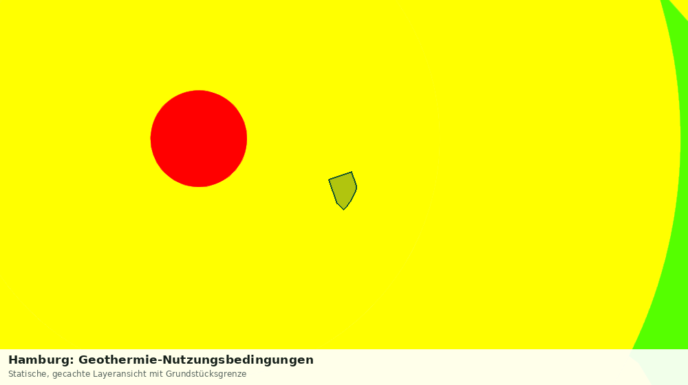 Statische Kartenansicht: Hamburg: Geothermie-Nutzungsbedingungen