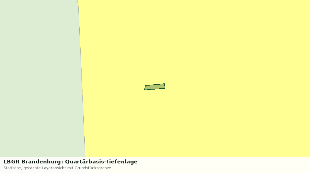 Statische Kartenansicht: LBGR Brandenburg: Quartärbasis-Tiefenlage