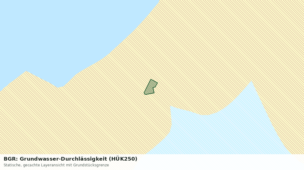 Statische Kartenansicht: BGR: Grundwasser-Durchlässigkeit (HÜK250)