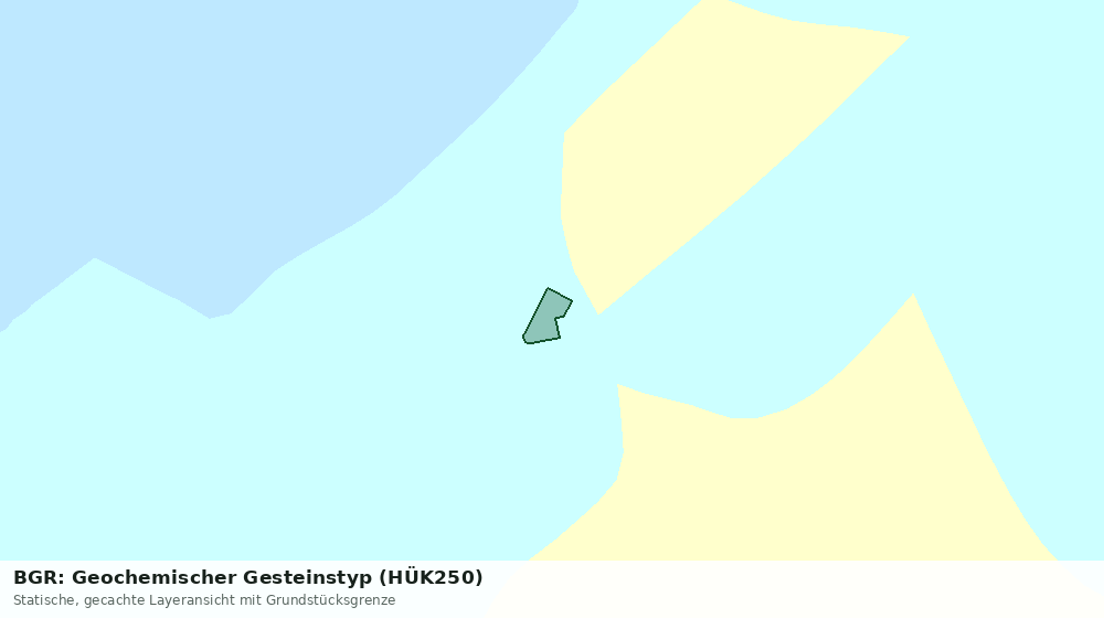 Statische Kartenansicht: BGR: Geochemischer Gesteinstyp (HÜK250)