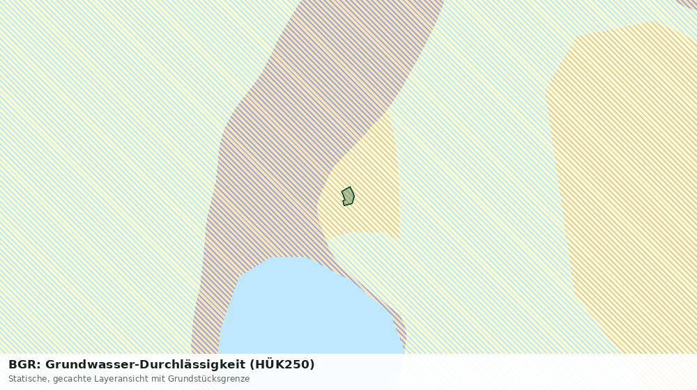 Statische Kartenansicht: BGR: Grundwasser-Durchlässigkeit (HÜK250)