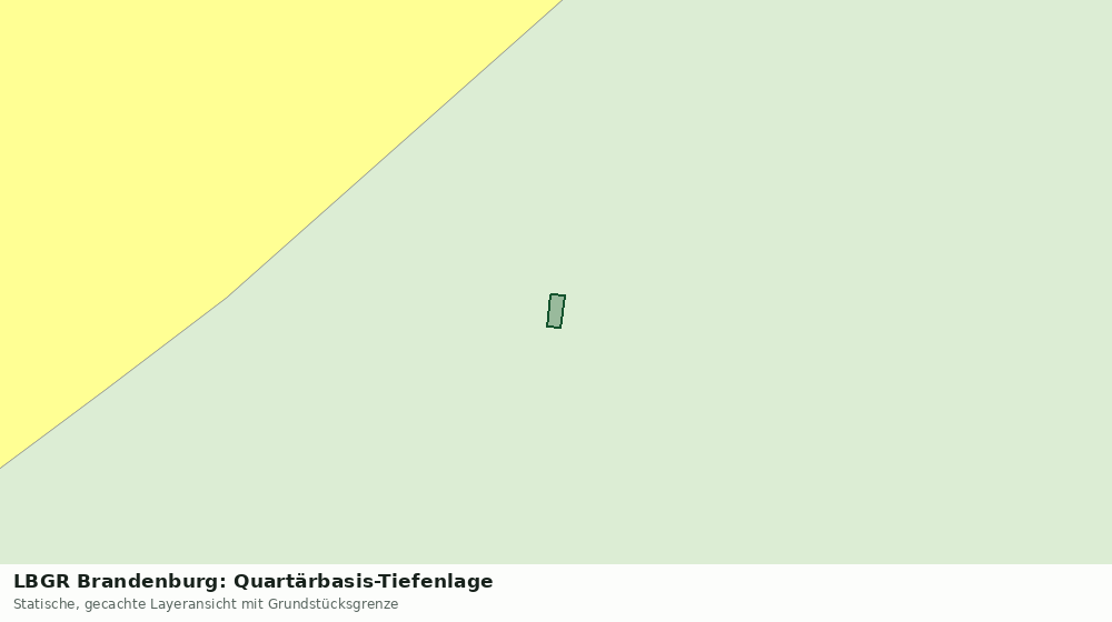 Statische Kartenansicht: LBGR Brandenburg: Quartärbasis-Tiefenlage