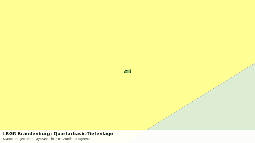 Statische Kartenansicht: LBGR Brandenburg: Quartärbasis-Tiefenlage
