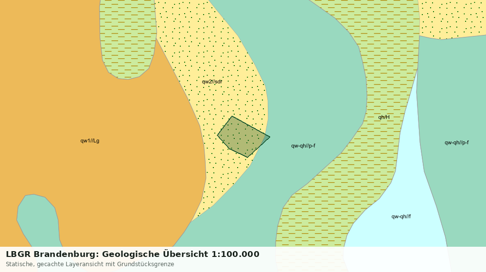 Statische Kartenansicht: LBGR Brandenburg: Geologische Übersicht 1:100.000