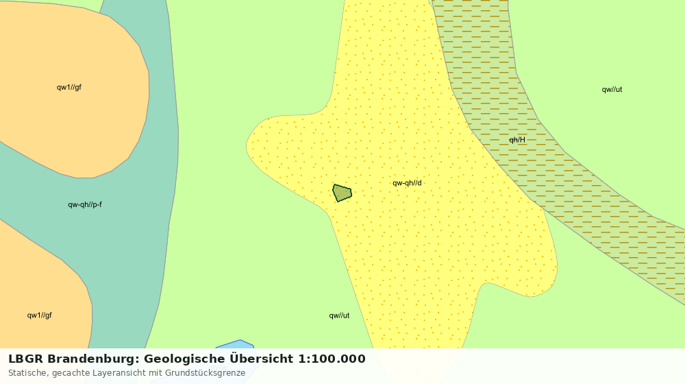 Statische Kartenansicht: LBGR Brandenburg: Geologische Übersicht 1:100.000