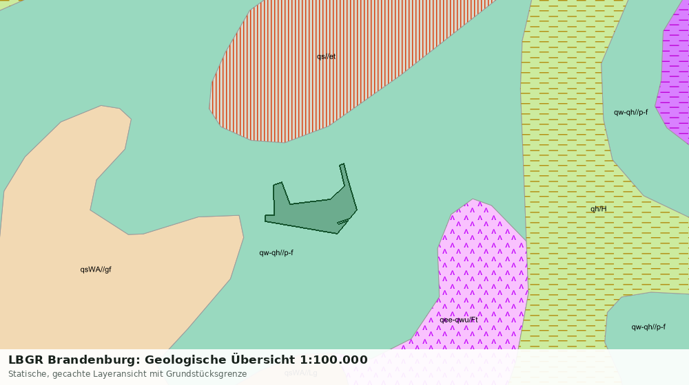 Statische Kartenansicht: LBGR Brandenburg: Geologische Übersicht 1:100.000