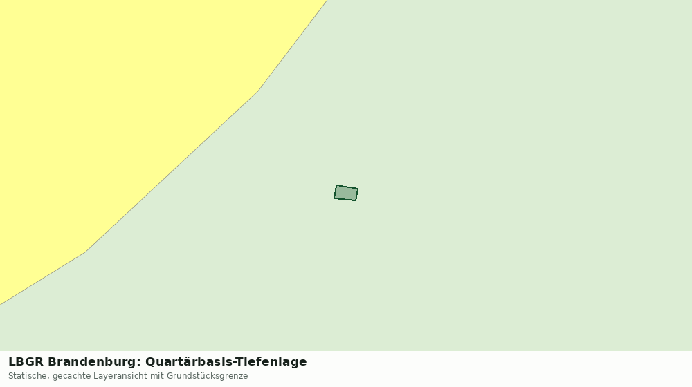 Statische Kartenansicht: LBGR Brandenburg: Quartärbasis-Tiefenlage