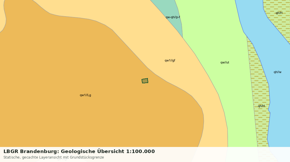 Statische Kartenansicht: LBGR Brandenburg: Geologische Übersicht 1:100.000