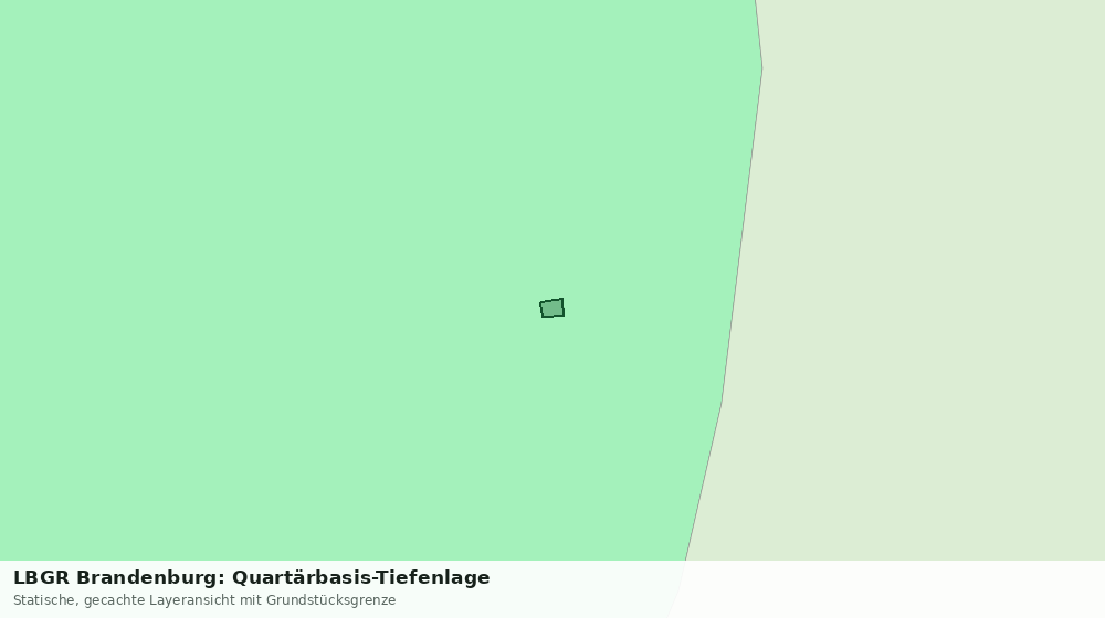 Statische Kartenansicht: LBGR Brandenburg: Quartärbasis-Tiefenlage