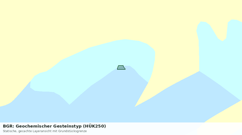 Statische Kartenansicht: BGR: Geochemischer Gesteinstyp (HÜK250)