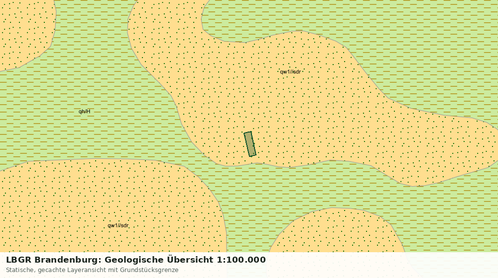 Statische Kartenansicht: LBGR Brandenburg: Geologische Übersicht 1:100.000