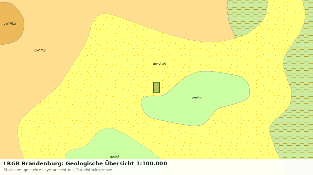 Statische Kartenansicht: LBGR Brandenburg: Geologische Übersicht 1:100.000
