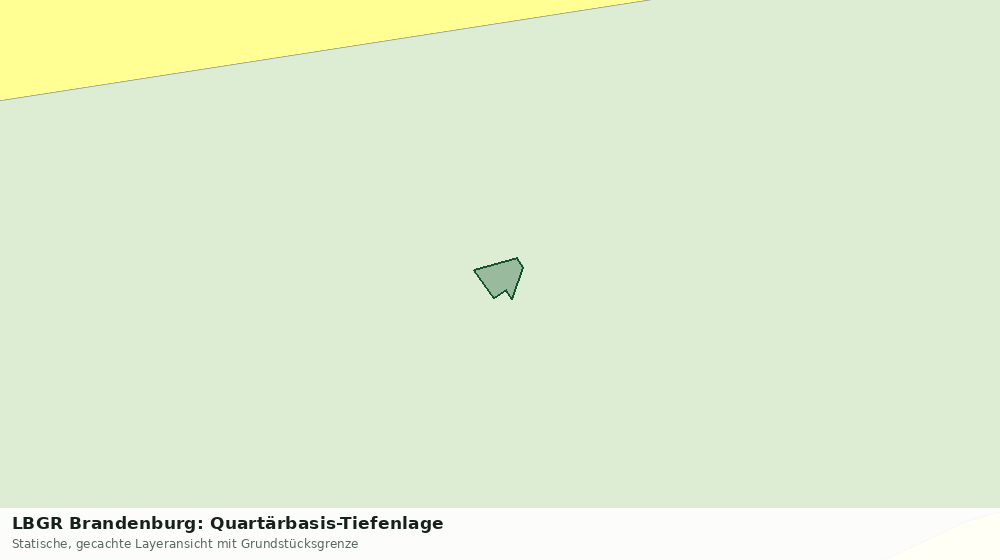 Statische Kartenansicht: LBGR Brandenburg: Quartärbasis-Tiefenlage