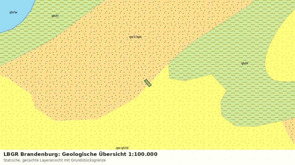 Statische Kartenansicht: LBGR Brandenburg: Geologische Übersicht 1:100.000