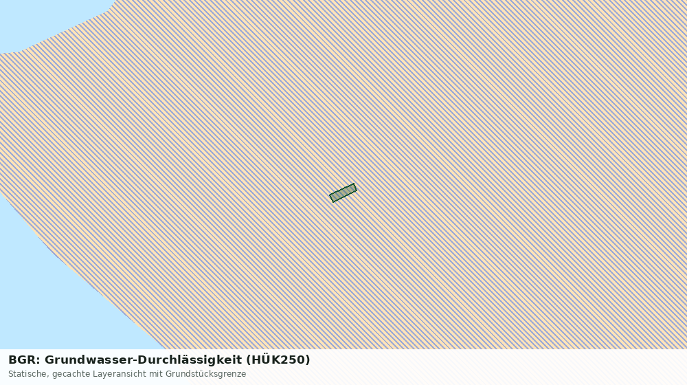 Statische Kartenansicht: BGR: Grundwasser-Durchlässigkeit (HÜK250)