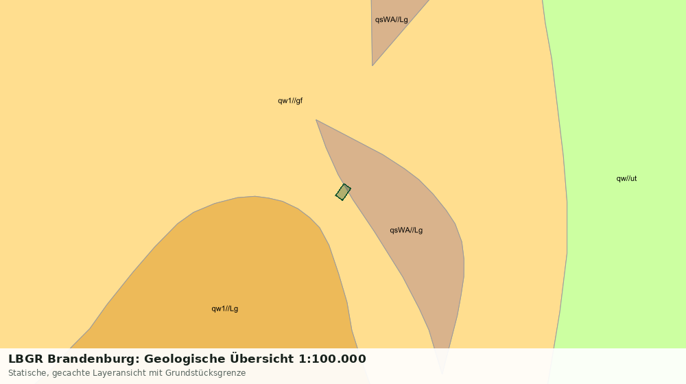 Statische Kartenansicht: LBGR Brandenburg: Geologische Übersicht 1:100.000