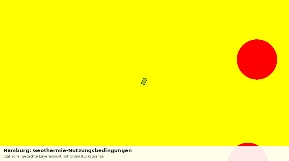 Statische Kartenansicht: Hamburg: Geothermie-Nutzungsbedingungen