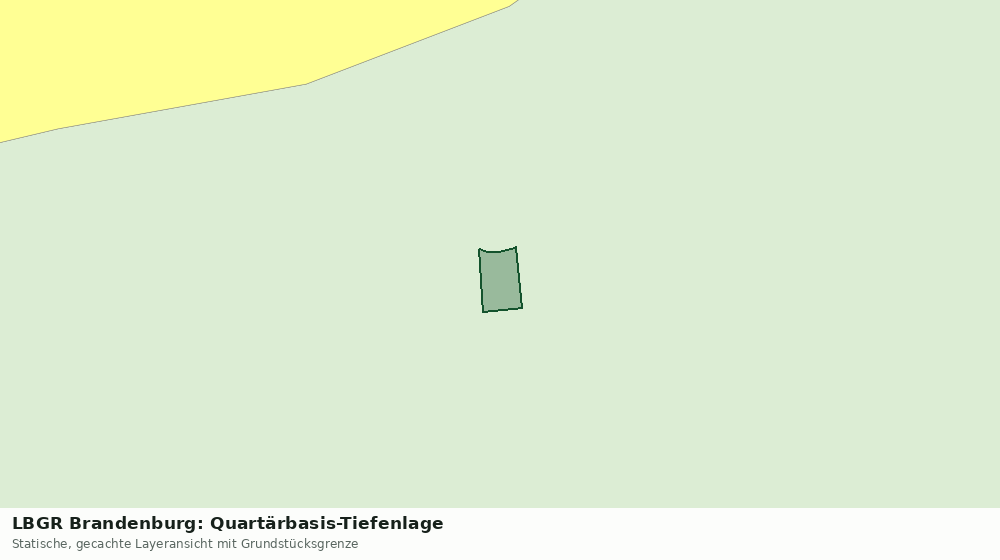 Statische Kartenansicht: LBGR Brandenburg: Quartärbasis-Tiefenlage
