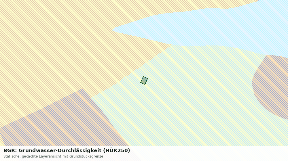 Statische Kartenansicht: BGR: Grundwasser-Durchlässigkeit (HÜK250)