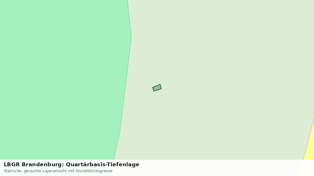Statische Kartenansicht: LBGR Brandenburg: Quartärbasis-Tiefenlage
