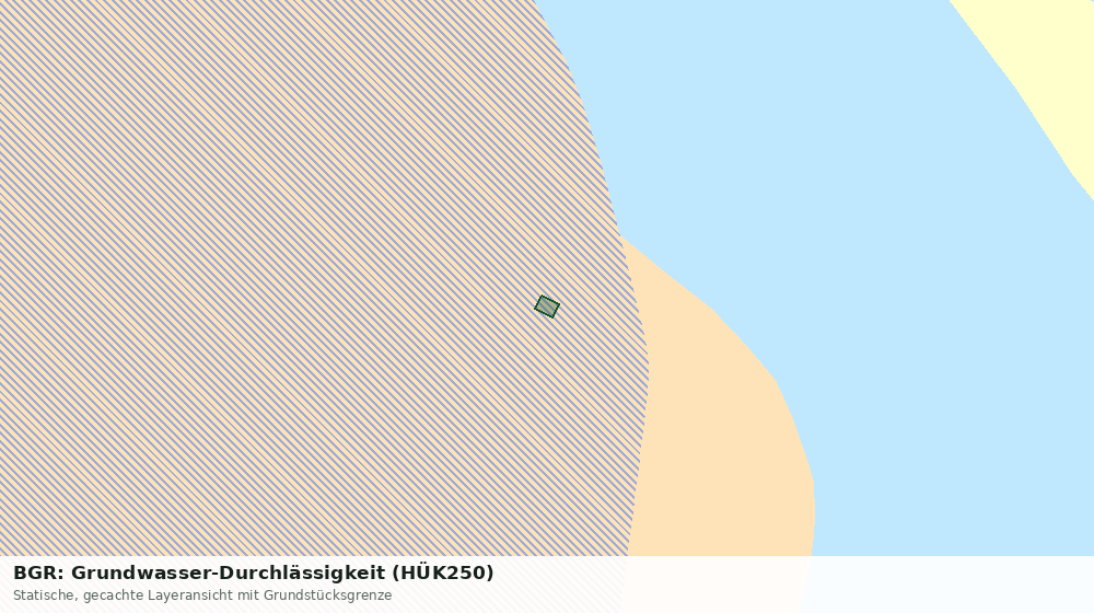 Statische Kartenansicht: BGR: Grundwasser-Durchlässigkeit (HÜK250)