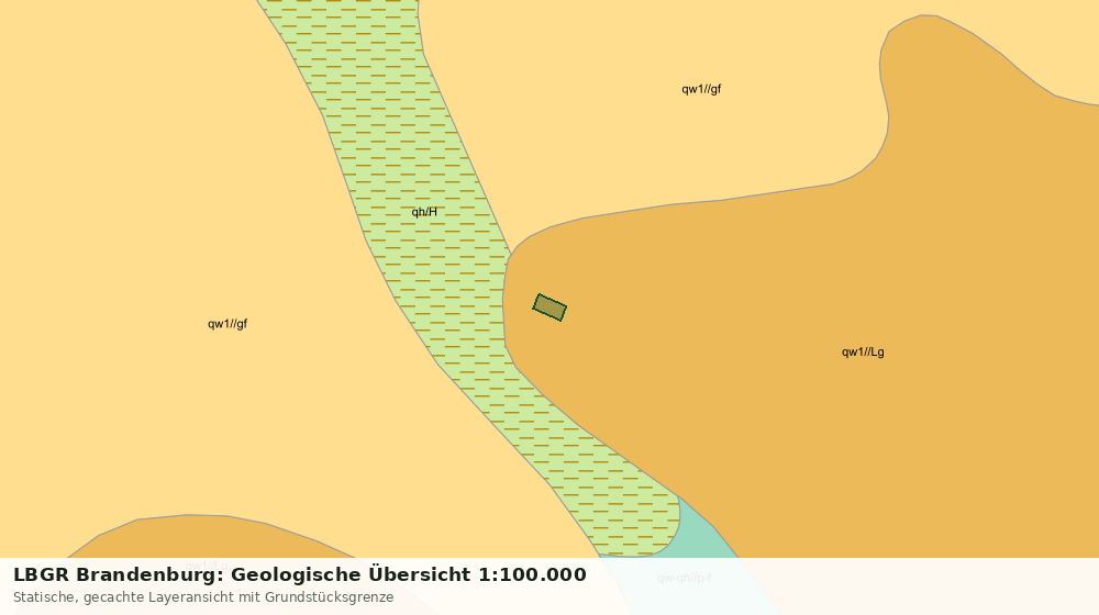 Statische Kartenansicht: LBGR Brandenburg: Geologische Übersicht 1:100.000