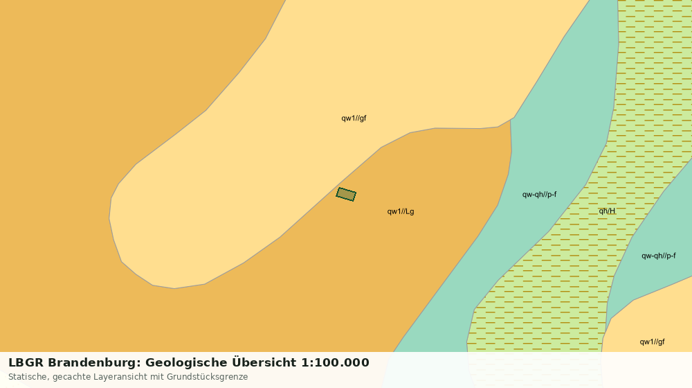 Statische Kartenansicht: LBGR Brandenburg: Geologische Übersicht 1:100.000