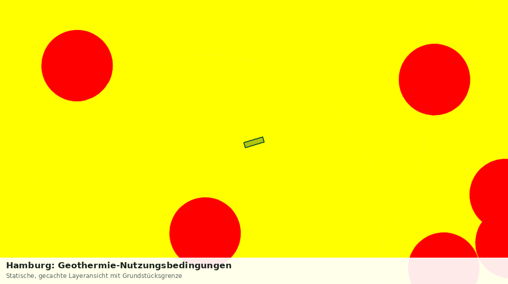 Statische Kartenansicht: Hamburg: Geothermie-Nutzungsbedingungen
