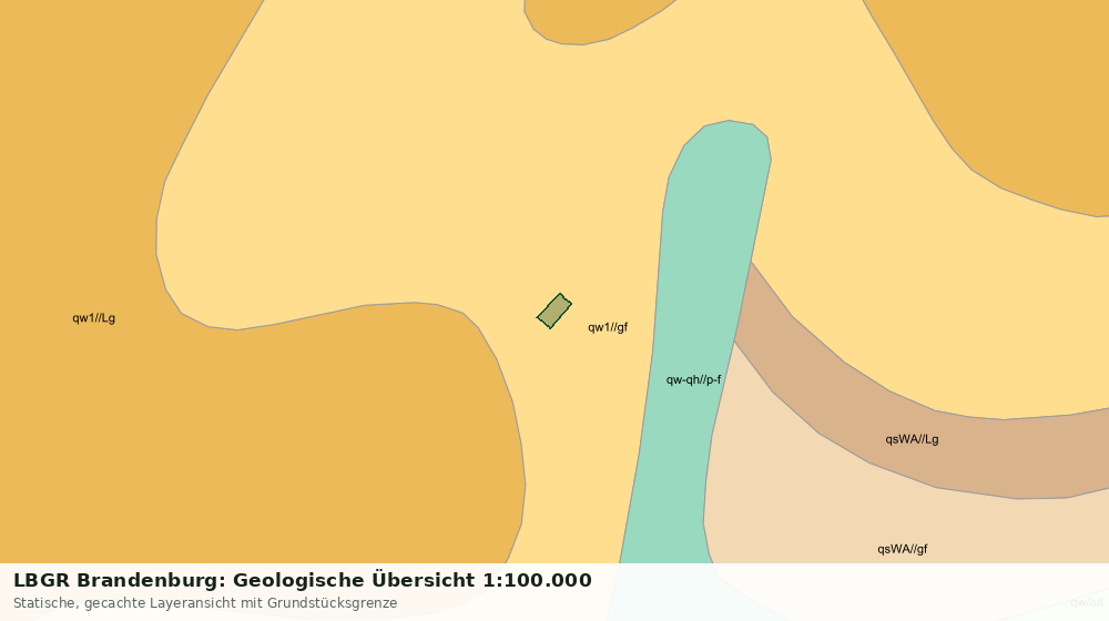 Statische Kartenansicht: LBGR Brandenburg: Geologische Übersicht 1:100.000