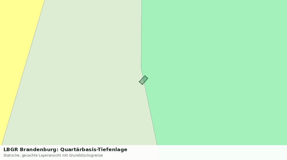 Statische Kartenansicht: LBGR Brandenburg: Quartärbasis-Tiefenlage