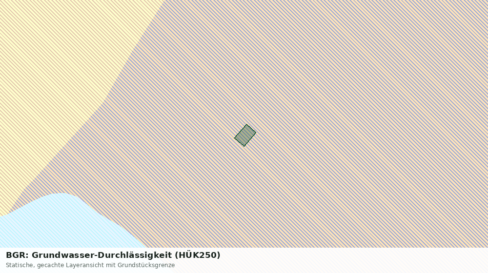 Statische Kartenansicht: BGR: Grundwasser-Durchlässigkeit (HÜK250)