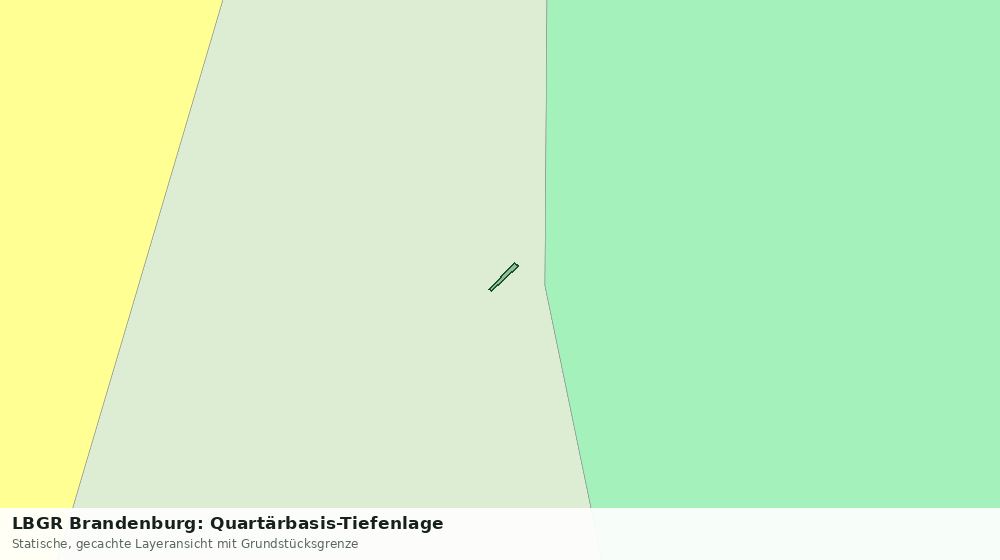 Statische Kartenansicht: LBGR Brandenburg: Quartärbasis-Tiefenlage