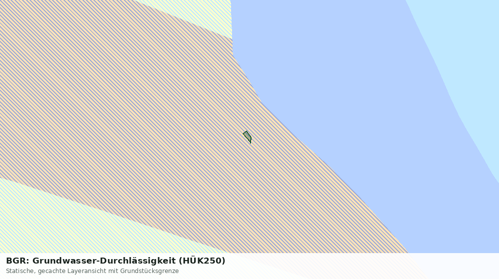 Statische Kartenansicht: BGR: Grundwasser-Durchlässigkeit (HÜK250)