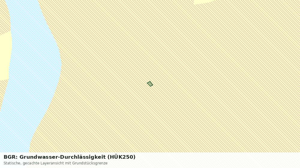 Statische Kartenansicht: BGR: Grundwasser-Durchlässigkeit (HÜK250)