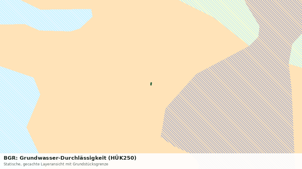 Statische Kartenansicht: BGR: Grundwasser-Durchlässigkeit (HÜK250)