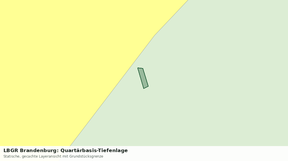 Statische Kartenansicht: LBGR Brandenburg: Quartärbasis-Tiefenlage