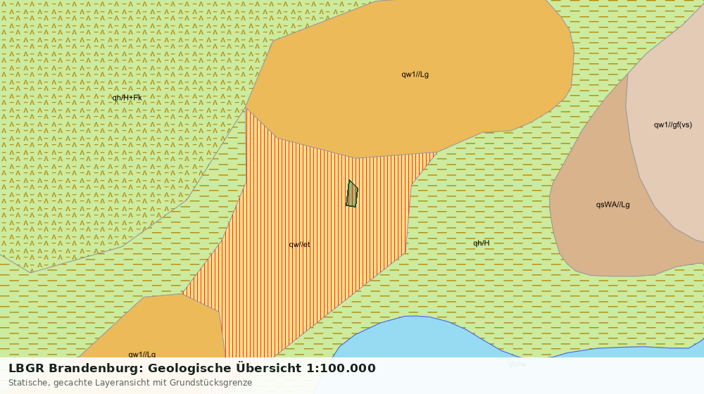 Statische Kartenansicht: LBGR Brandenburg: Geologische Übersicht 1:100.000