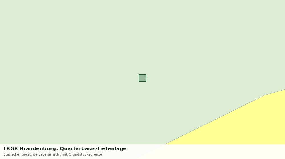 Statische Kartenansicht: LBGR Brandenburg: Quartärbasis-Tiefenlage
