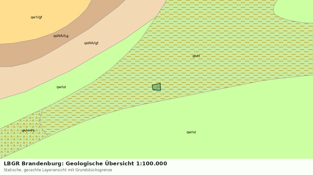 Statische Kartenansicht: LBGR Brandenburg: Geologische Übersicht 1:100.000