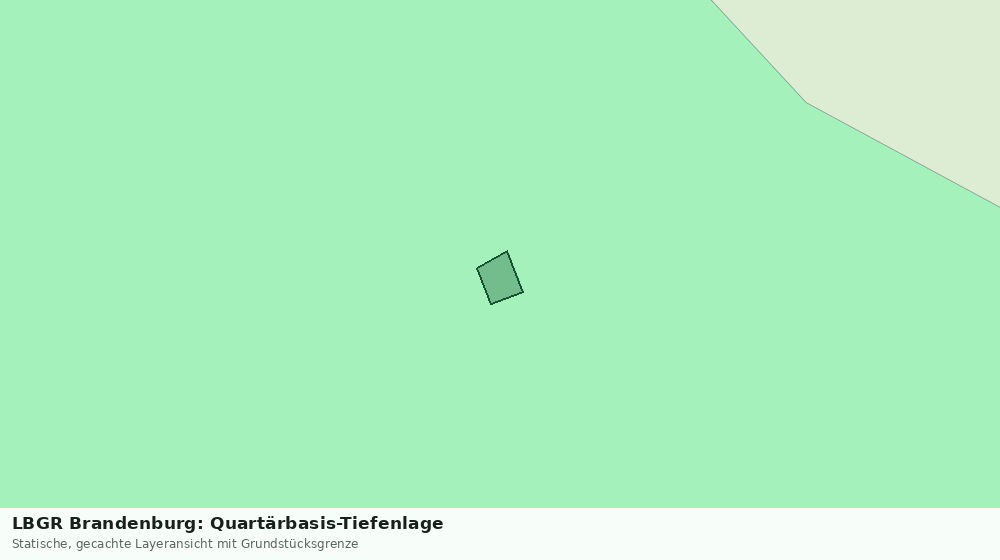 Statische Kartenansicht: LBGR Brandenburg: Quartärbasis-Tiefenlage