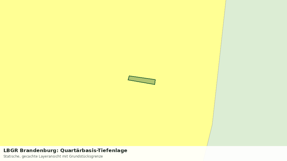 Statische Kartenansicht: LBGR Brandenburg: Quartärbasis-Tiefenlage