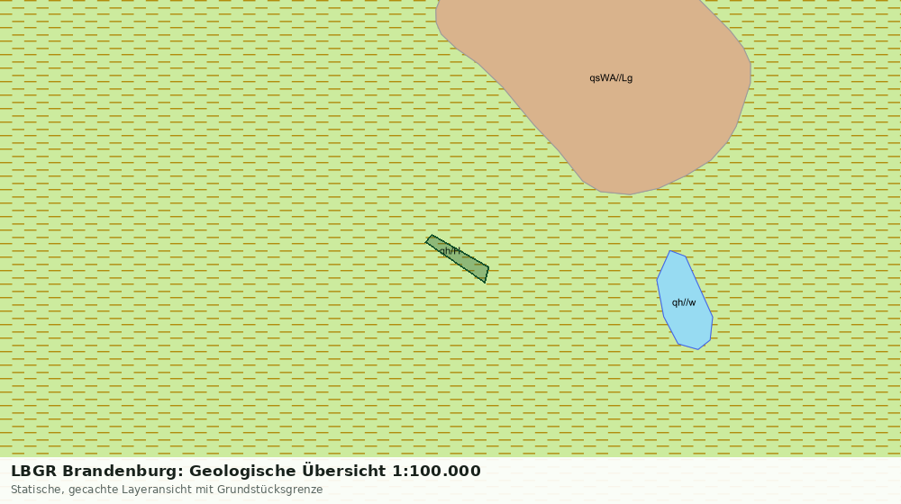 Statische Kartenansicht: LBGR Brandenburg: Geologische Übersicht 1:100.000