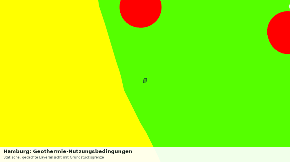 Statische Kartenansicht: Hamburg: Geothermie-Nutzungsbedingungen