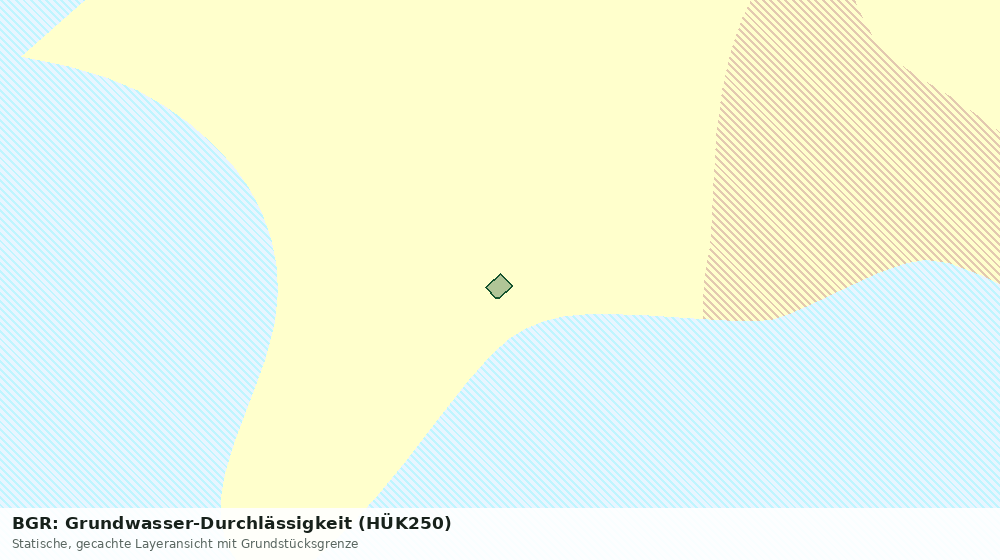 Statische Kartenansicht: BGR: Grundwasser-Durchlässigkeit (HÜK250)