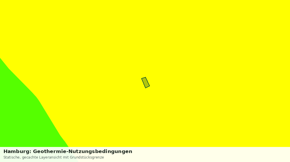 Statische Kartenansicht: Hamburg: Geothermie-Nutzungsbedingungen