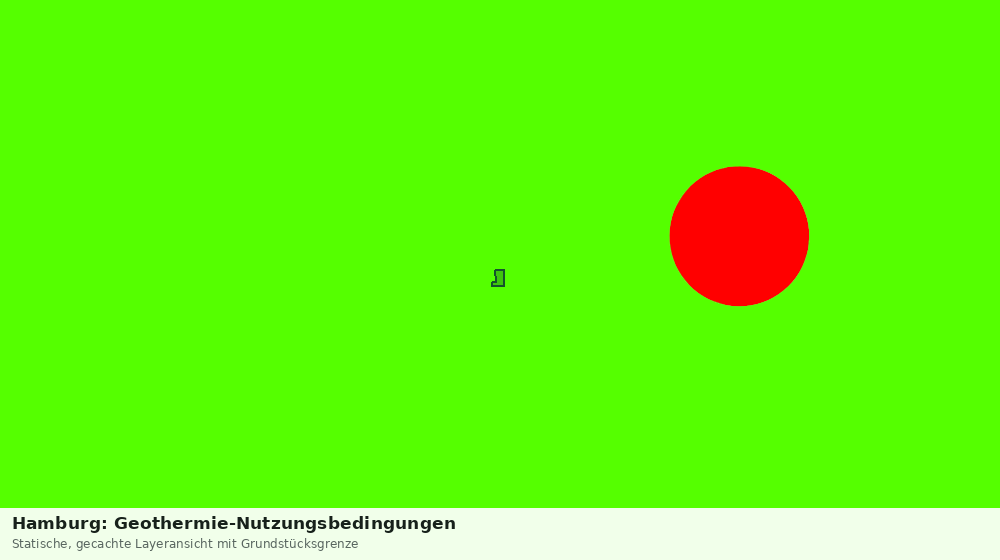 Statische Kartenansicht: Hamburg: Geothermie-Nutzungsbedingungen
