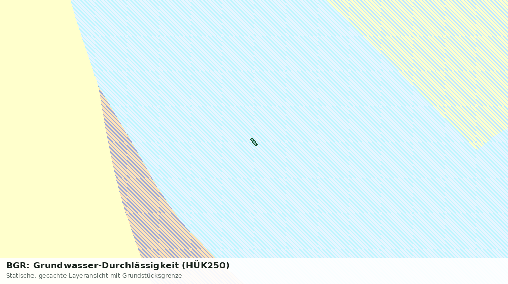 Statische Kartenansicht: BGR: Grundwasser-Durchlässigkeit (HÜK250)